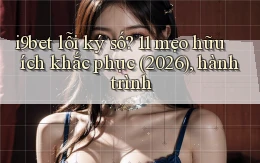 i9bet lỗi ký số 11 mẹo hữu ích khắc phục (2026), hành trình
