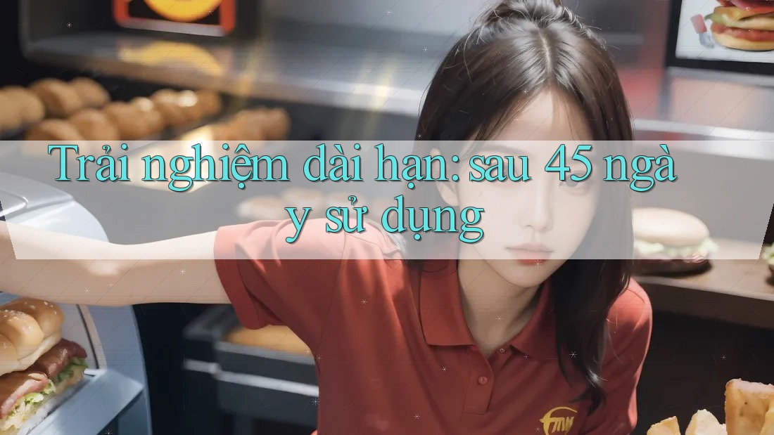 Trải nghiệm dài hạn: sau 45 ngày sử dụng Trải nghiệm dài hạn: sau 45 ngày sử dụng